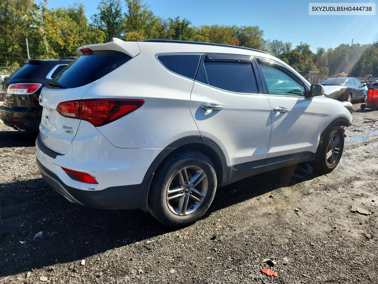 2017 HYUNDAI SANTA FE VIN 5XYZUDLB5HG444738 — фото 3