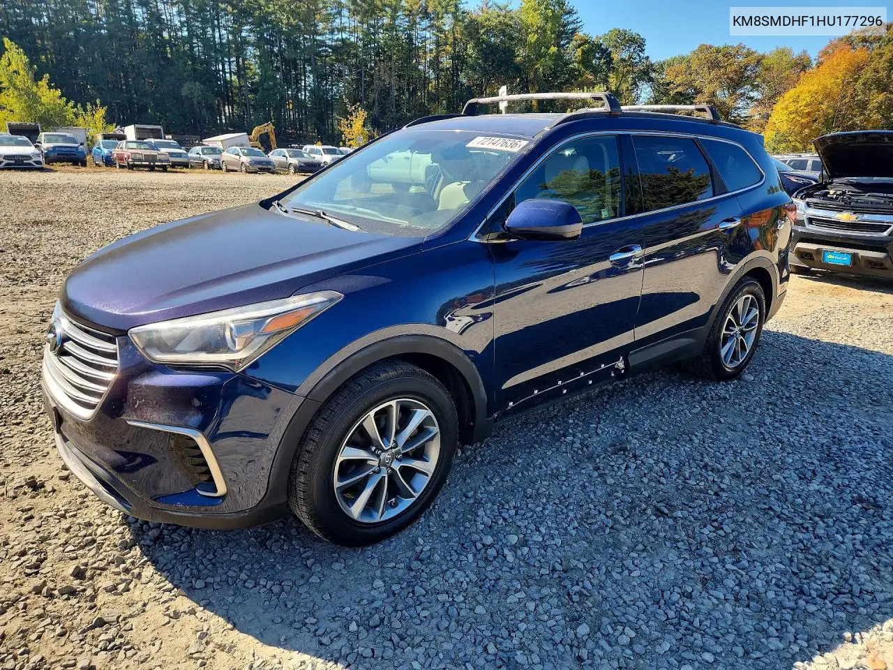 HYUNDAI SANTA FE 2017, VIN KM8SMDHF1HU177296