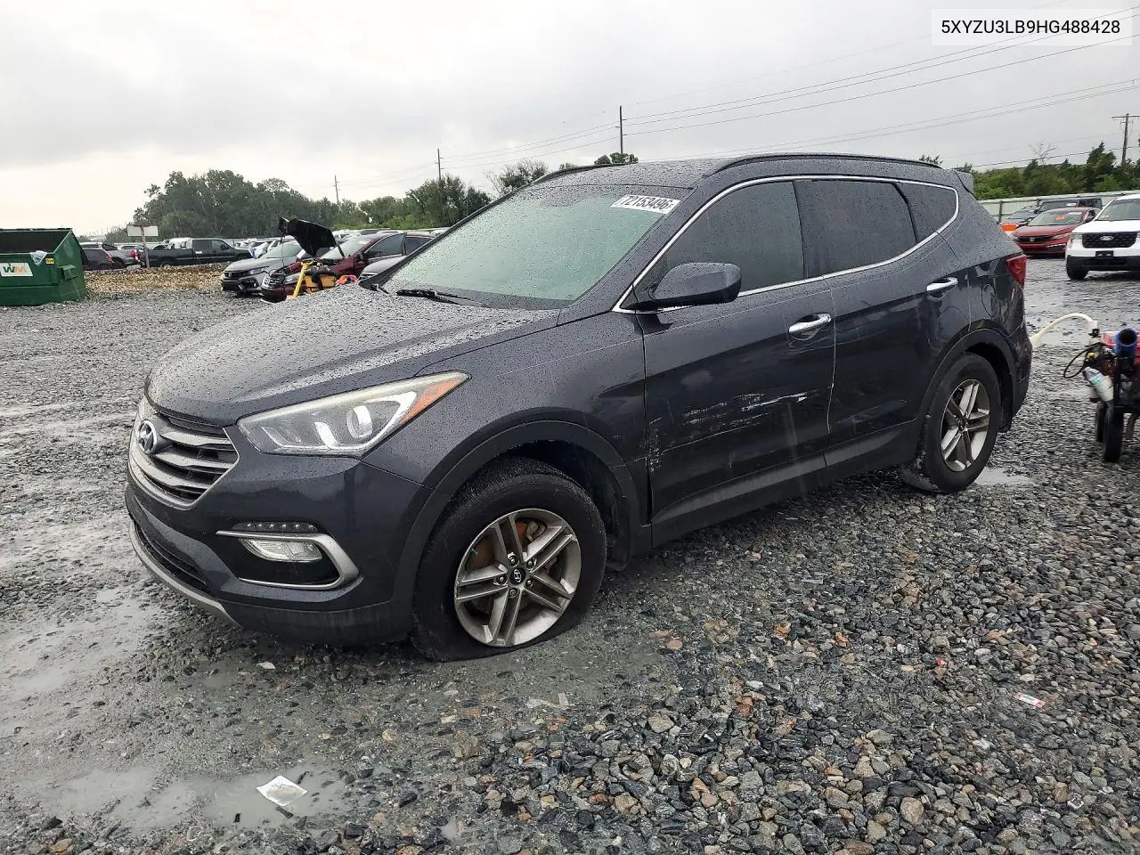 HYUNDAI SANTA FE 2017, VIN 5XYZU3LB9HG488428