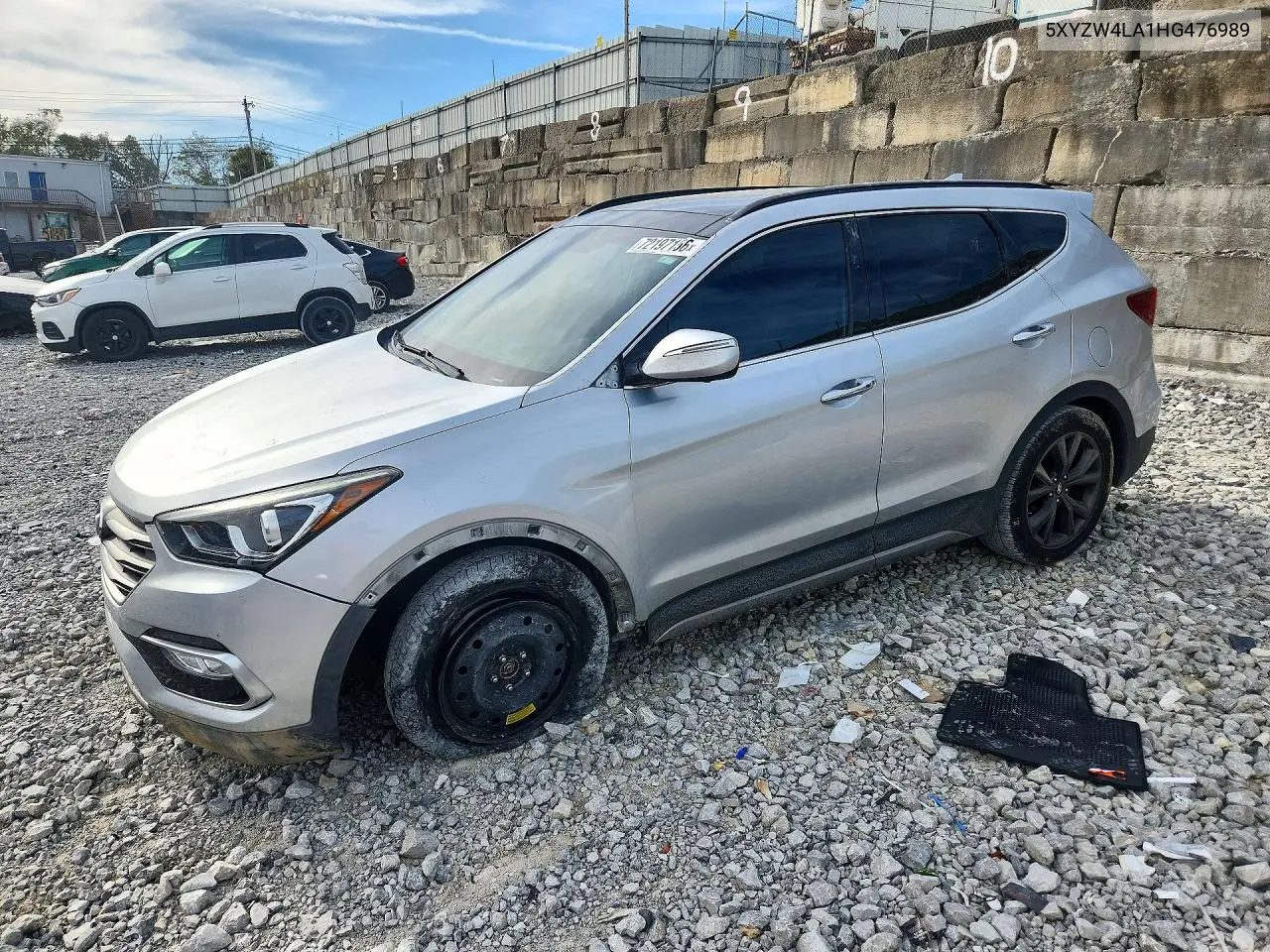 HYUNDAI SANTA FE 2017, VIN 5XYZW4LA1HG476989