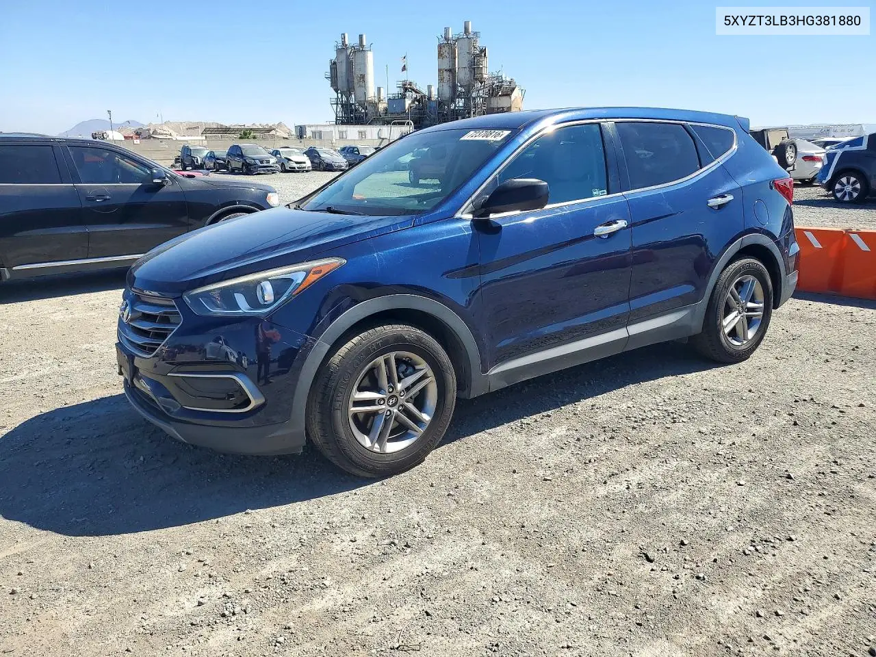 HYUNDAI SANTA FE 2017, VIN 5XYZT3LB3HG381880