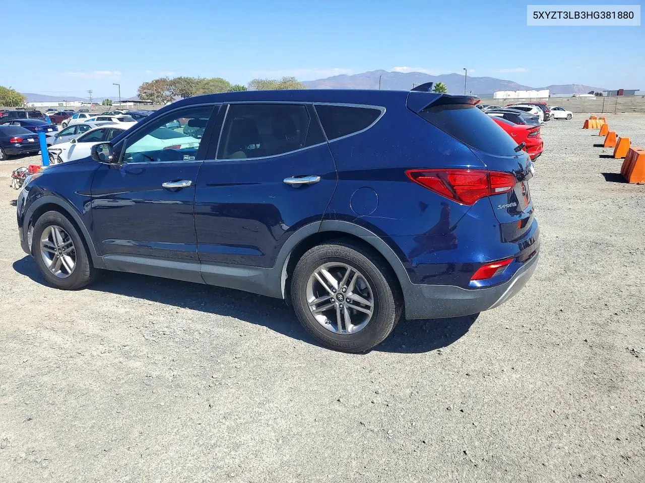 2017 HYUNDAI SANTA FE VIN 5XYZT3LB3HG381880 — фото 2