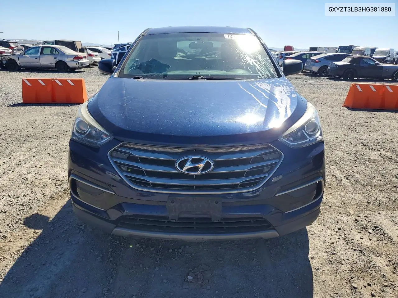 2017 HYUNDAI SANTA FE VIN 5XYZT3LB3HG381880 — фото 5