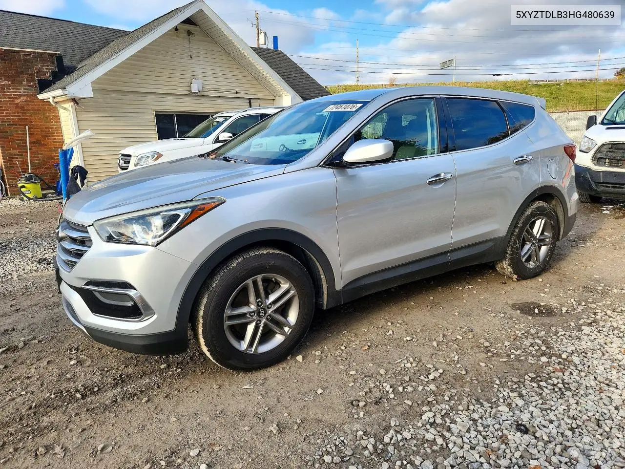HYUNDAI SANTA FE 2017, VIN 5XYZTDLB3HG480639