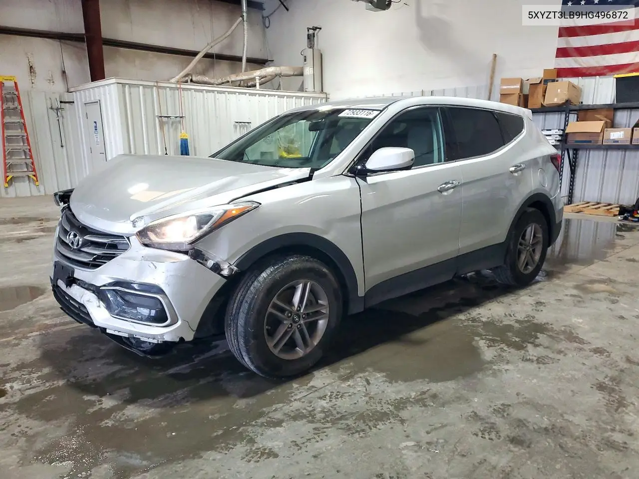HYUNDAI SANTA FE 2017, VIN 5XYZT3LB9HG496872