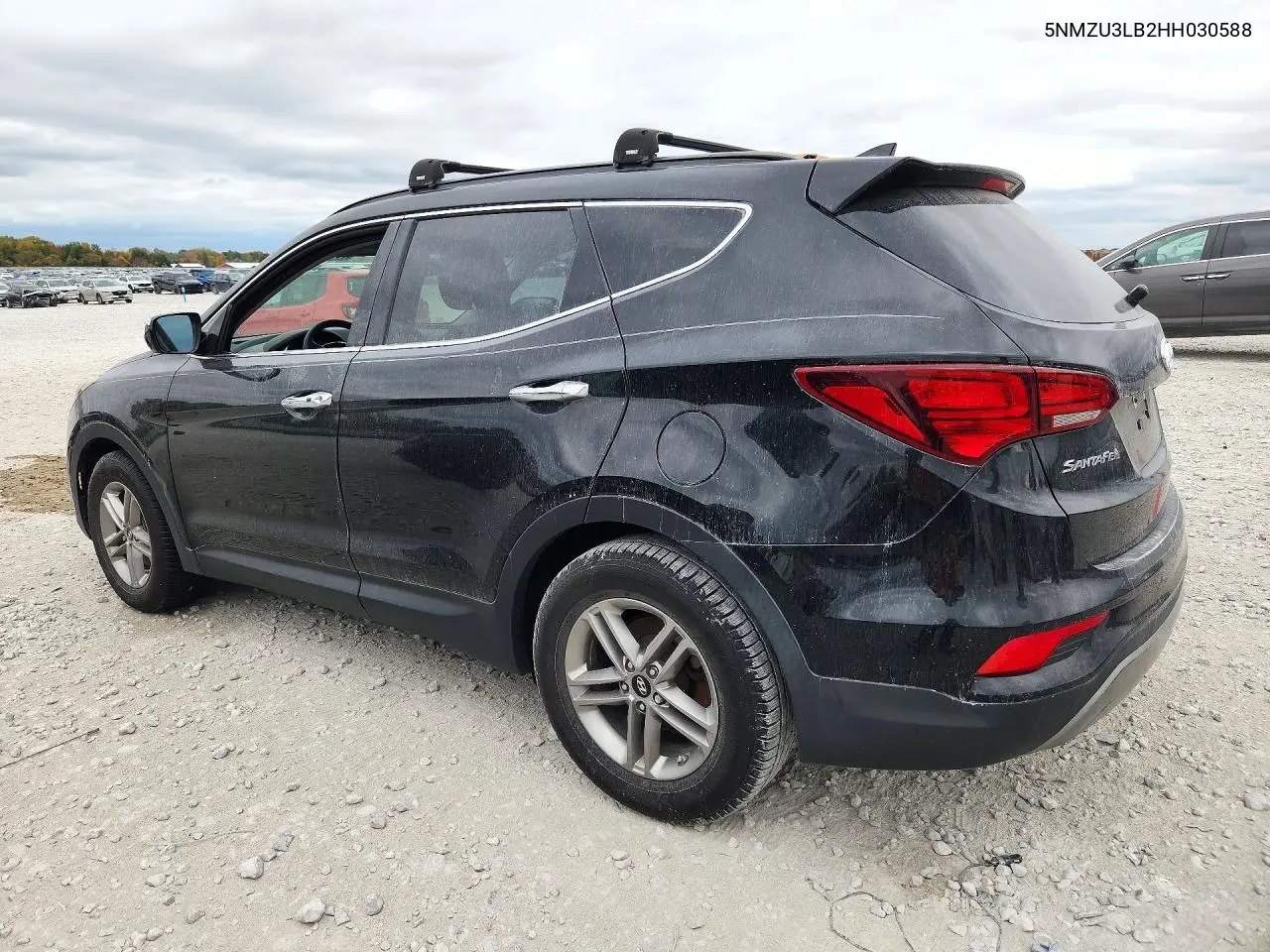 2017 HYUNDAI SANTA FE VIN 5NMZU3LB2HH030588 — фото 2