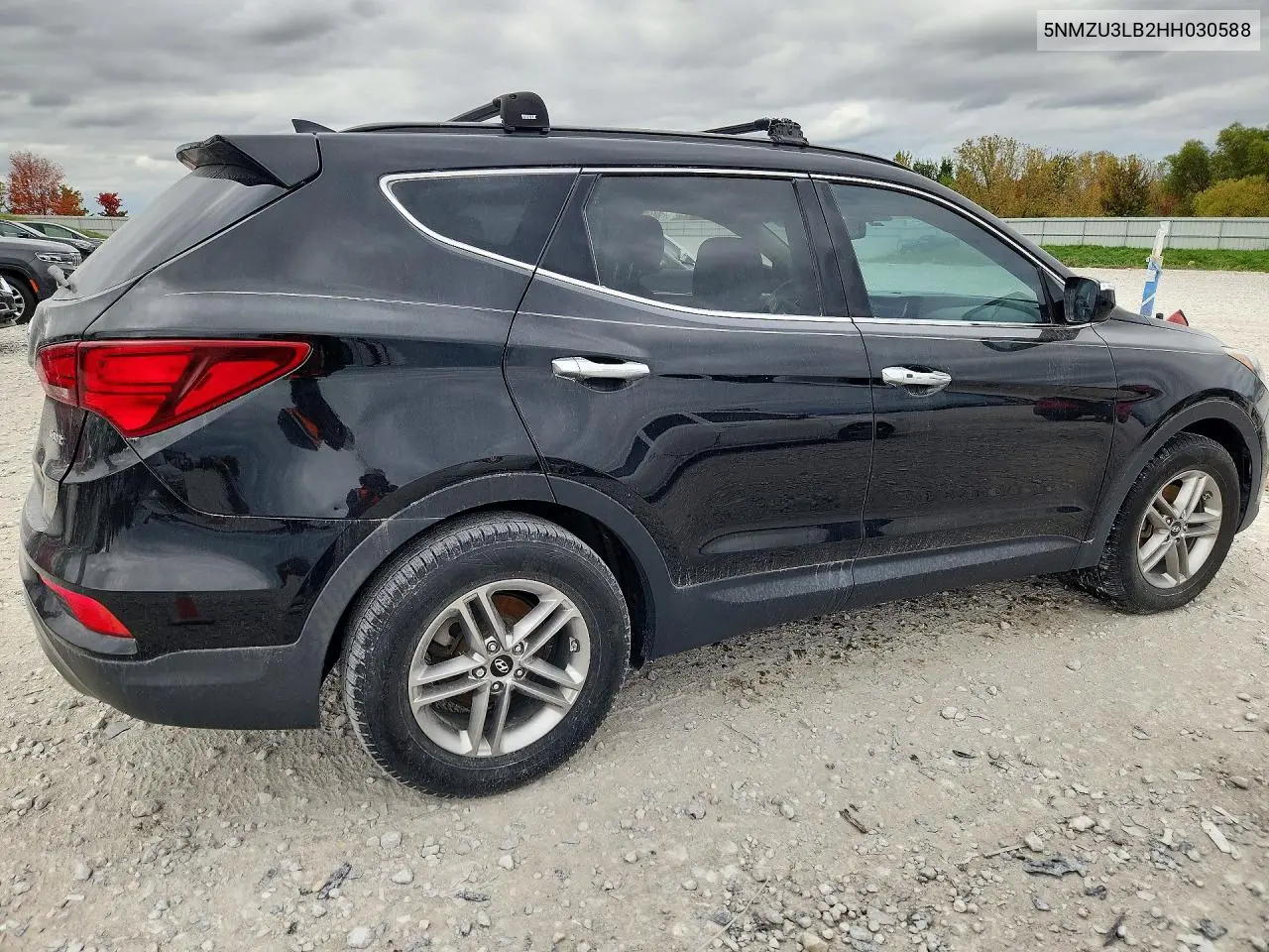 2017 HYUNDAI SANTA FE VIN 5NMZU3LB2HH030588 — фото 3