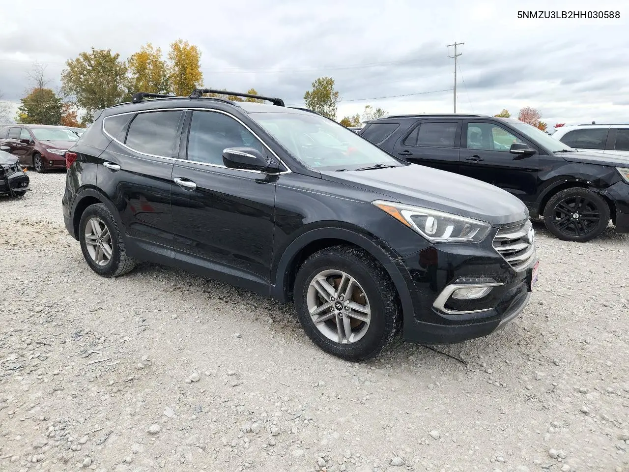 2017 HYUNDAI SANTA FE VIN 5NMZU3LB2HH030588 — фото 4