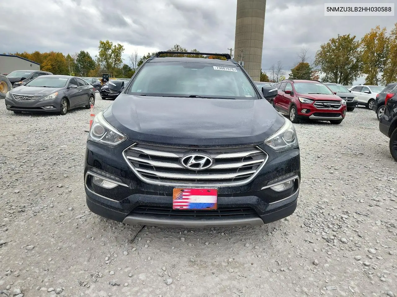 2017 HYUNDAI SANTA FE VIN 5NMZU3LB2HH030588 — фото 5