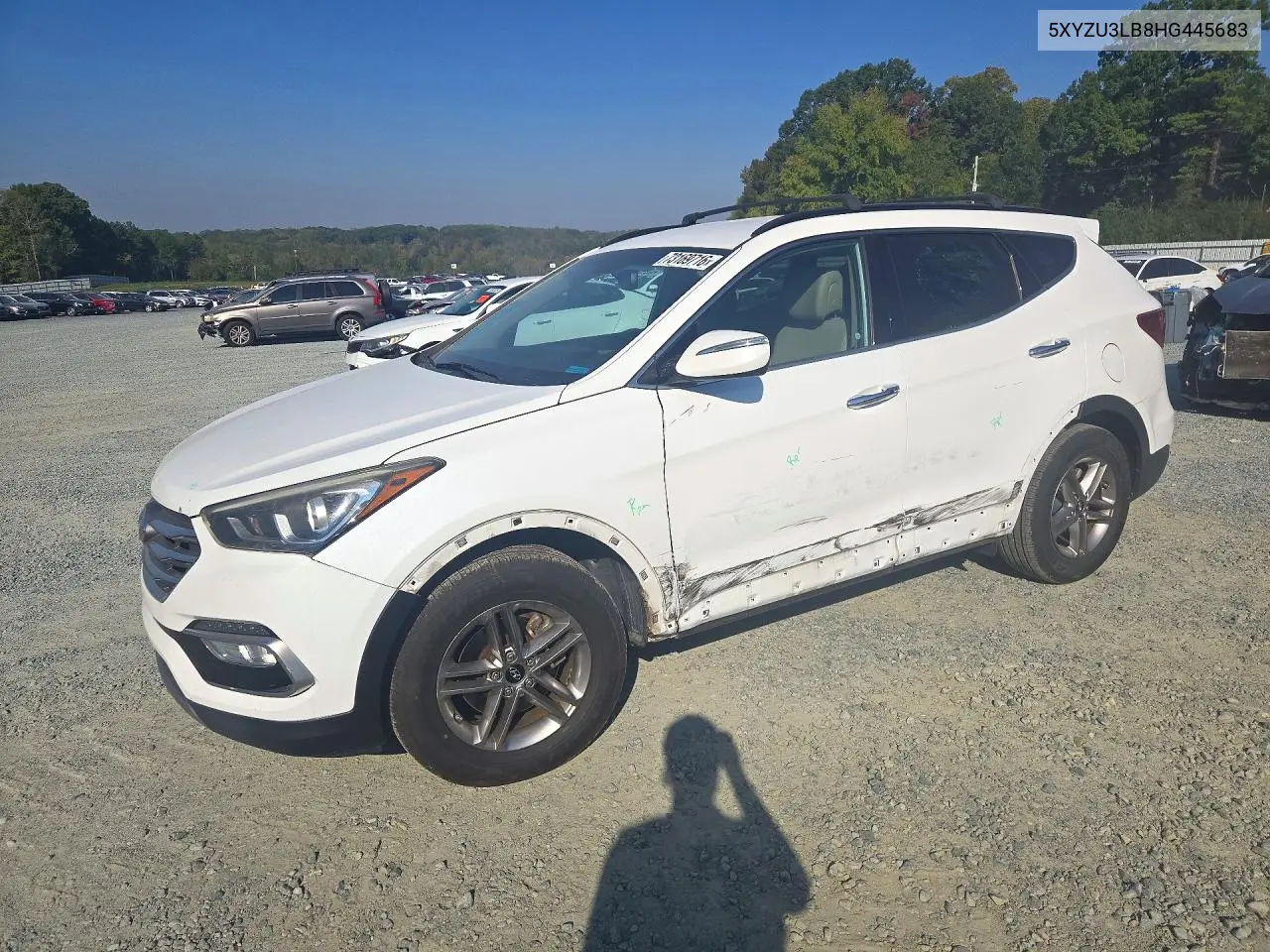 HYUNDAI SANTA FE 2017, VIN 5XYZU3LB8HG445683