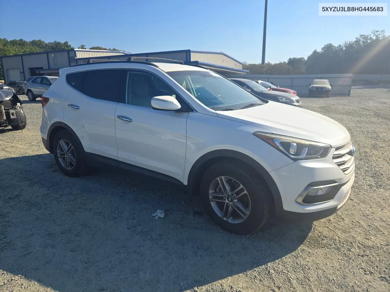 2017 HYUNDAI SANTA FE VIN 5XYZU3LB8HG445683 — фото 4