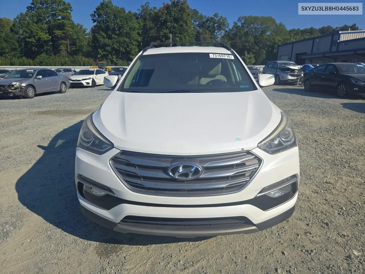 2017 HYUNDAI SANTA FE VIN 5XYZU3LB8HG445683 — фото 5