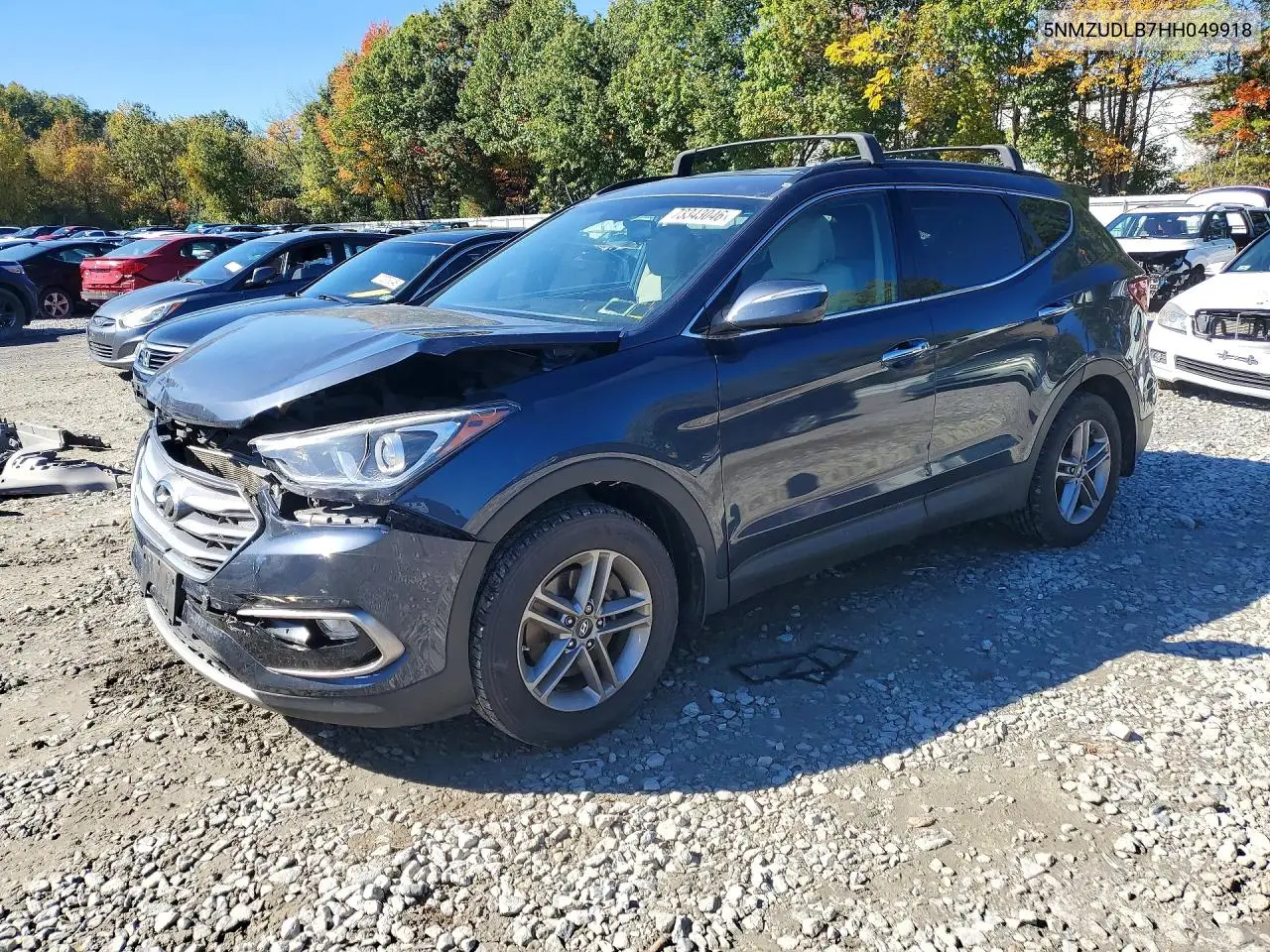 HYUNDAI SANTA FE 2017, VIN 5NMZUDLB7HH049918