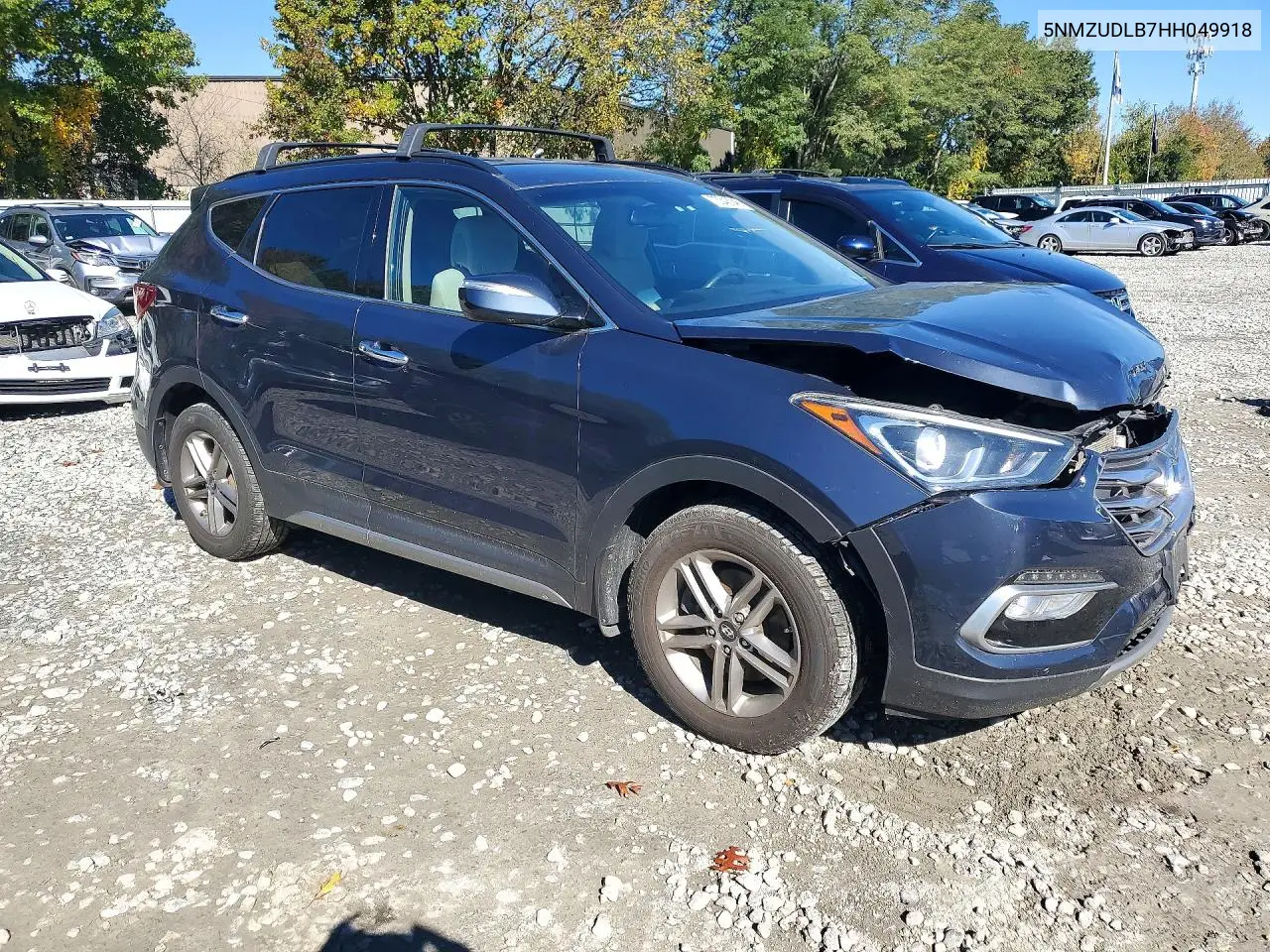 2017 HYUNDAI SANTA FE VIN 5NMZUDLB7HH049918 — фото 4