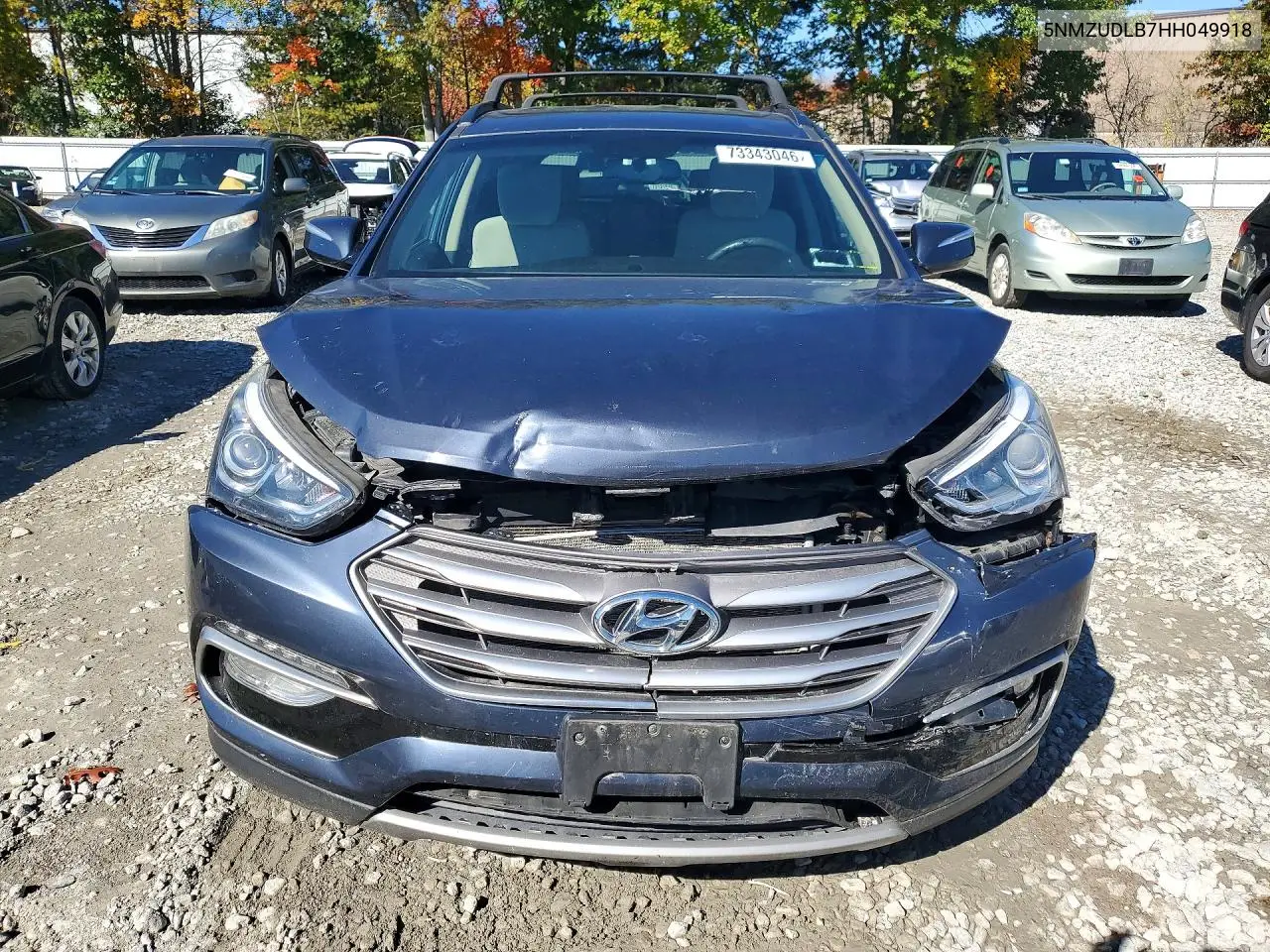 2017 HYUNDAI SANTA FE VIN 5NMZUDLB7HH049918 — фото 5