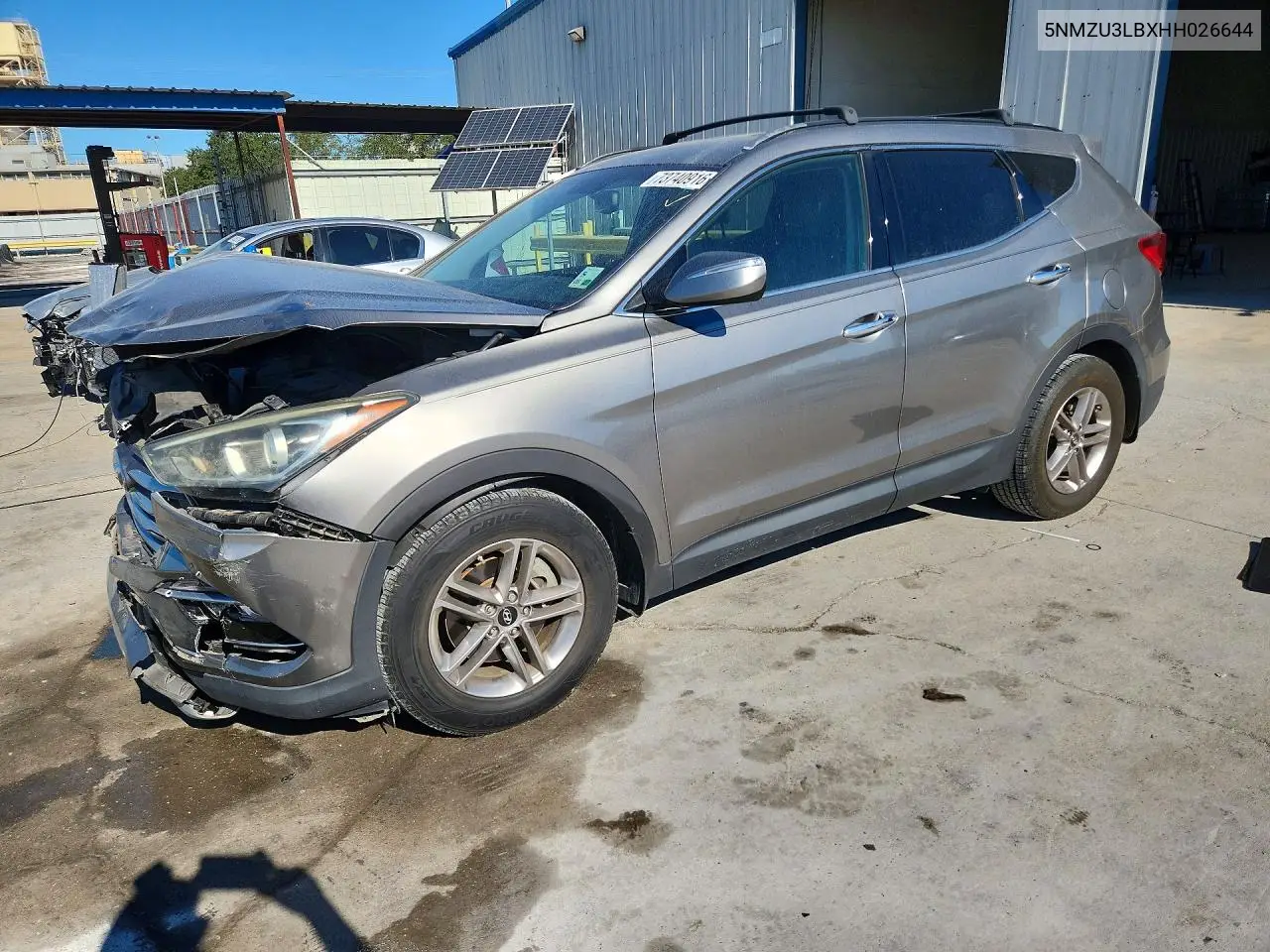 HYUNDAI SANTA FE 2017, VIN 5NMZU3LBXHH026644