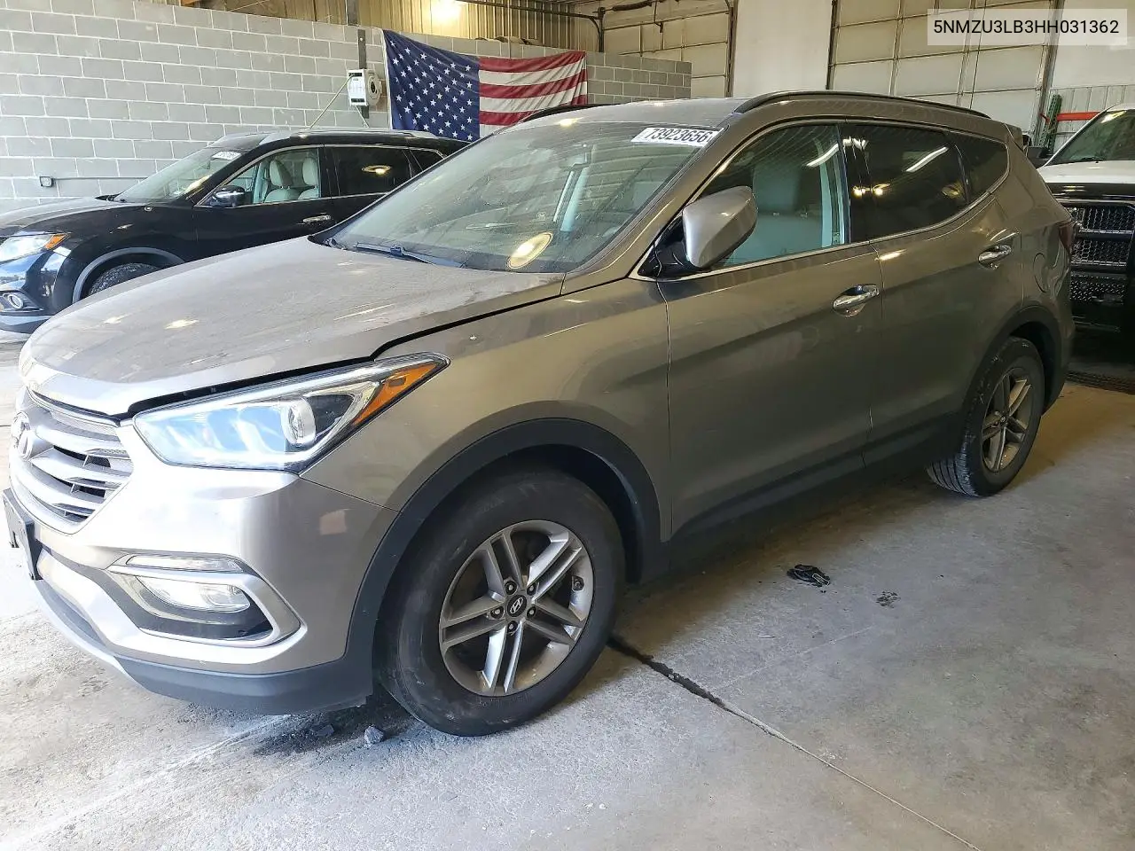HYUNDAI SANTA FE 2017, VIN 5NMZU3LB3HH031362