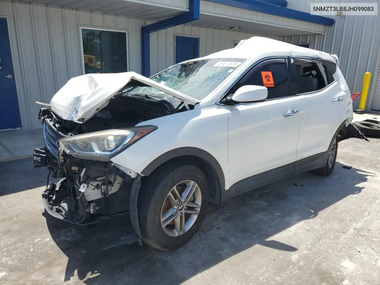 HYUNDAI SANTA FE 2018, VIN 5NMZT3LB8JH099083