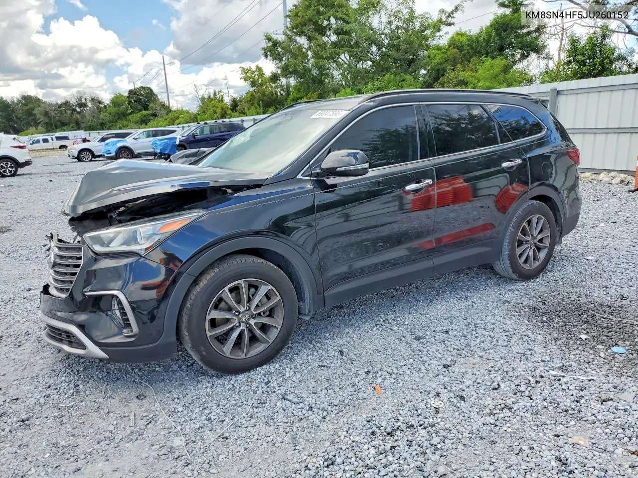 HYUNDAI SANTA FE 2018, VIN KM8SN4HF5JU260152