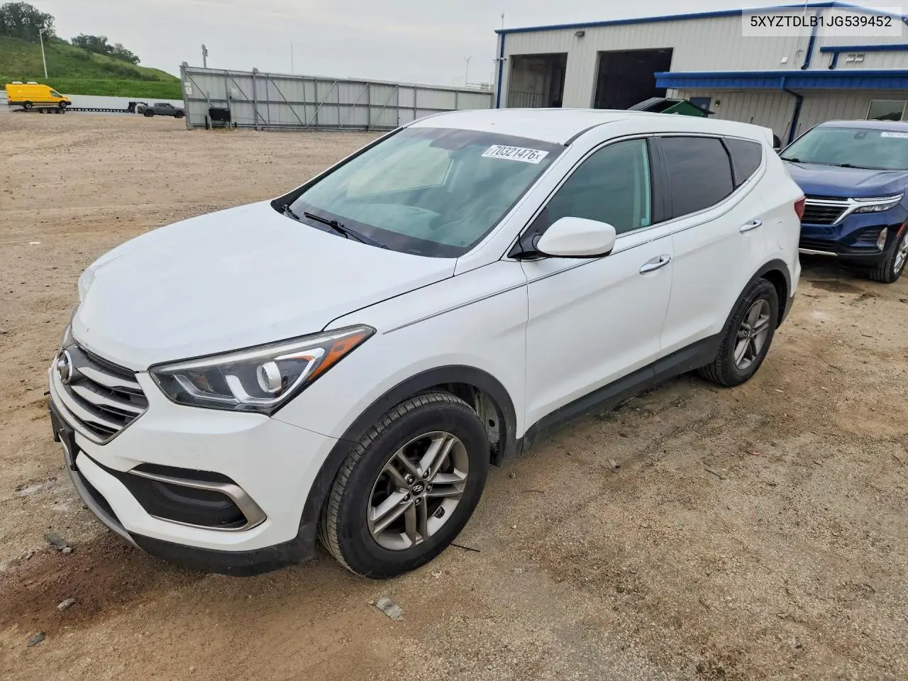 HYUNDAI SANTA FE 2018, VIN 5XYZTDLB1JG539452
