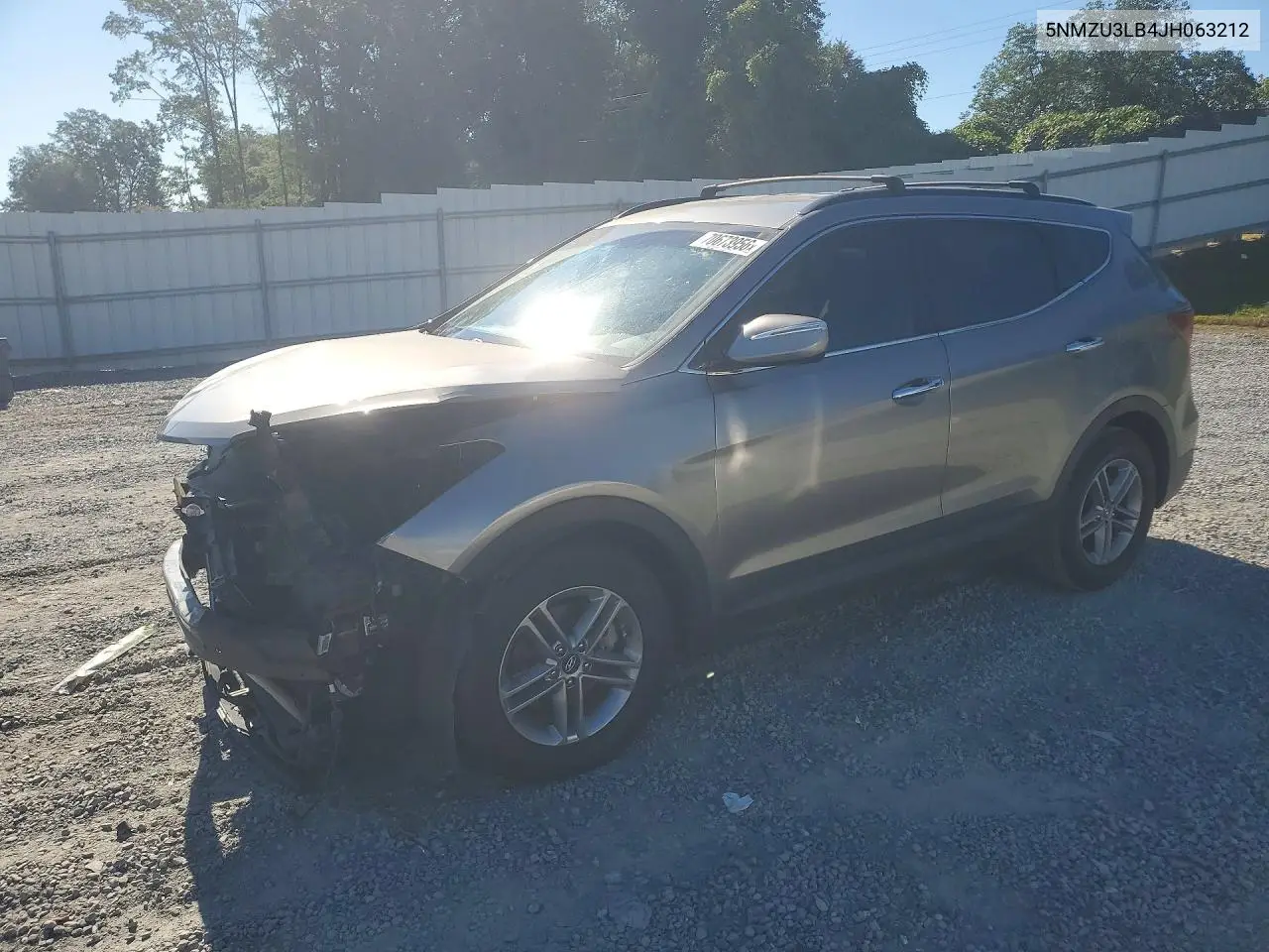 HYUNDAI SANTA FE 2018, VIN 5NMZU3LB4JH063212