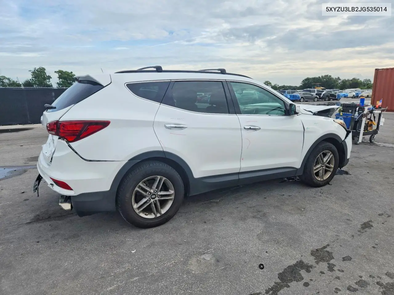 2018 HYUNDAI SANTA FE VIN 5XYZU3LB2JG535014 — фото 3