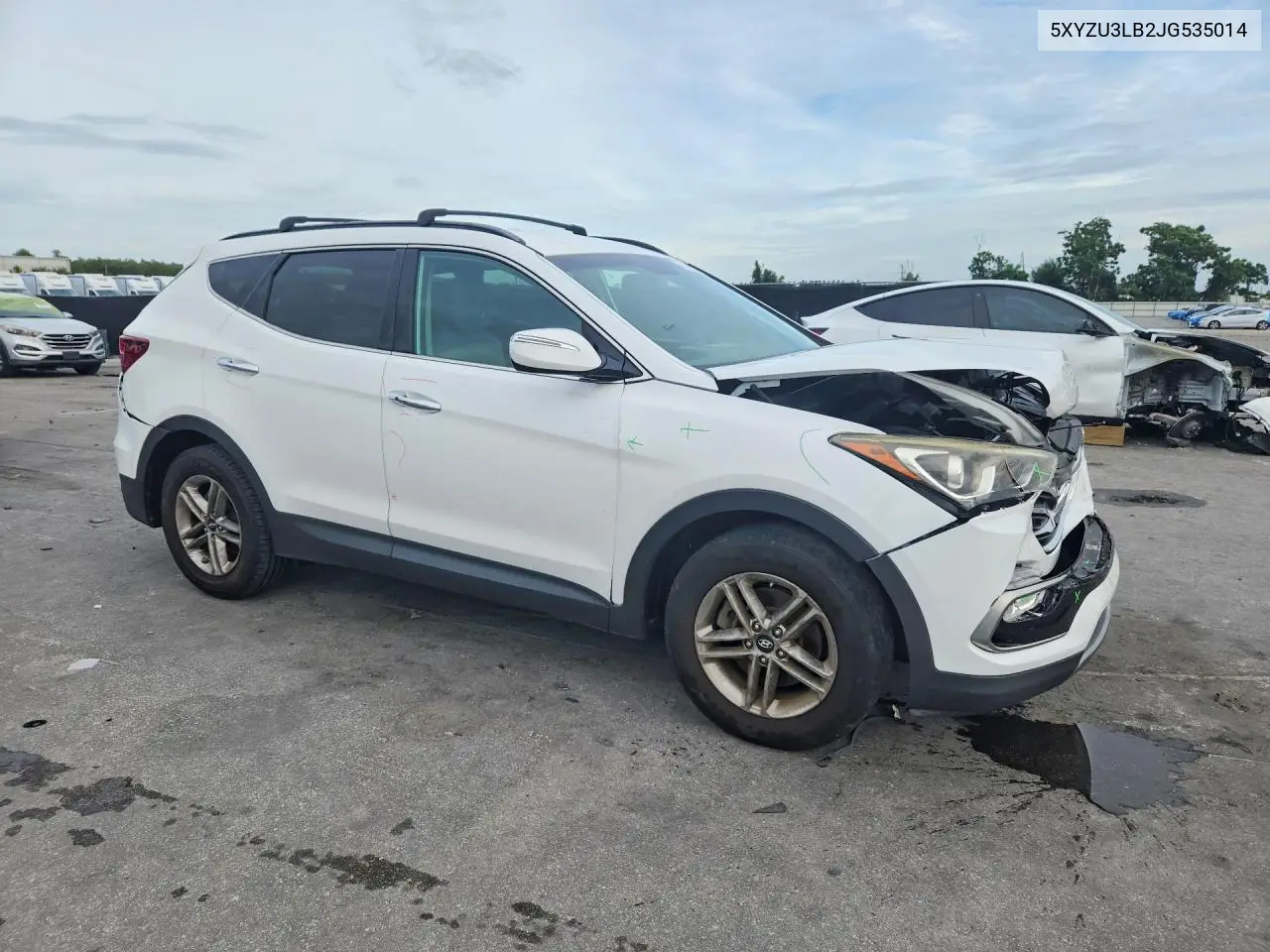 2018 HYUNDAI SANTA FE VIN 5XYZU3LB2JG535014 — фото 4