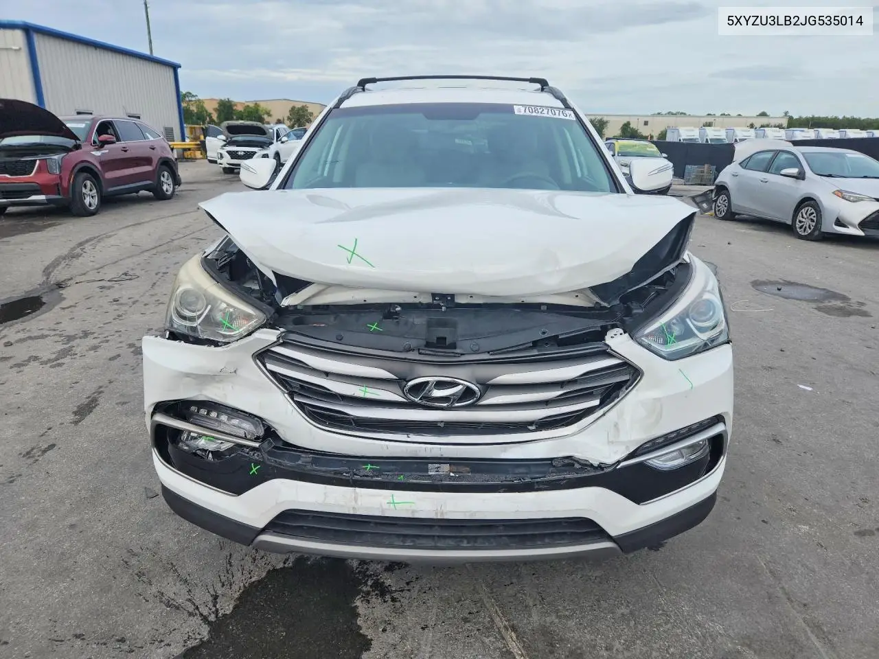 2018 HYUNDAI SANTA FE VIN 5XYZU3LB2JG535014 — фото 5