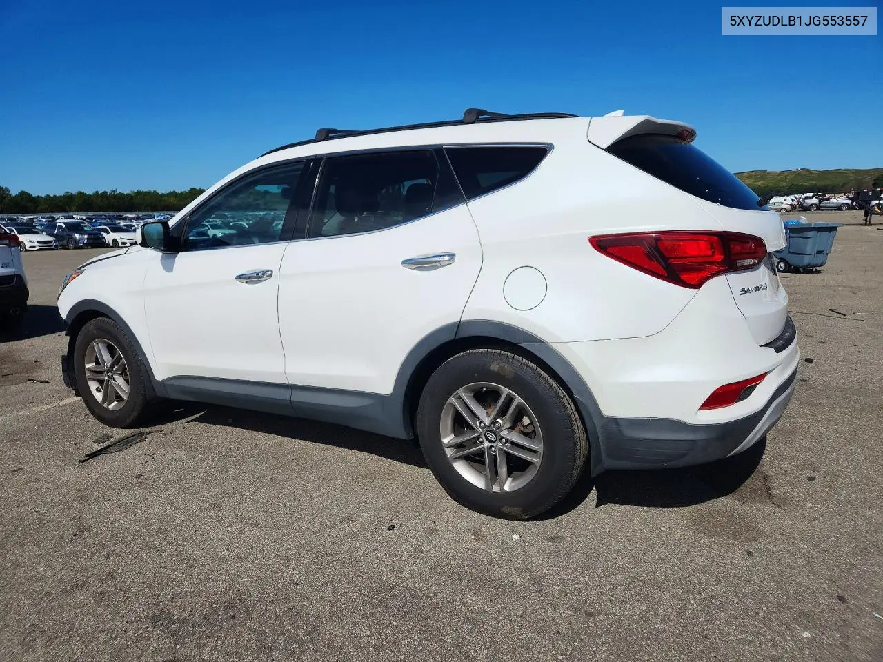 2018 HYUNDAI SANTA FE VIN 5XYZUDLB1JG553557 — фото 2