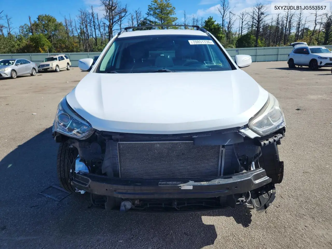 2018 HYUNDAI SANTA FE VIN 5XYZUDLB1JG553557 — фото 5