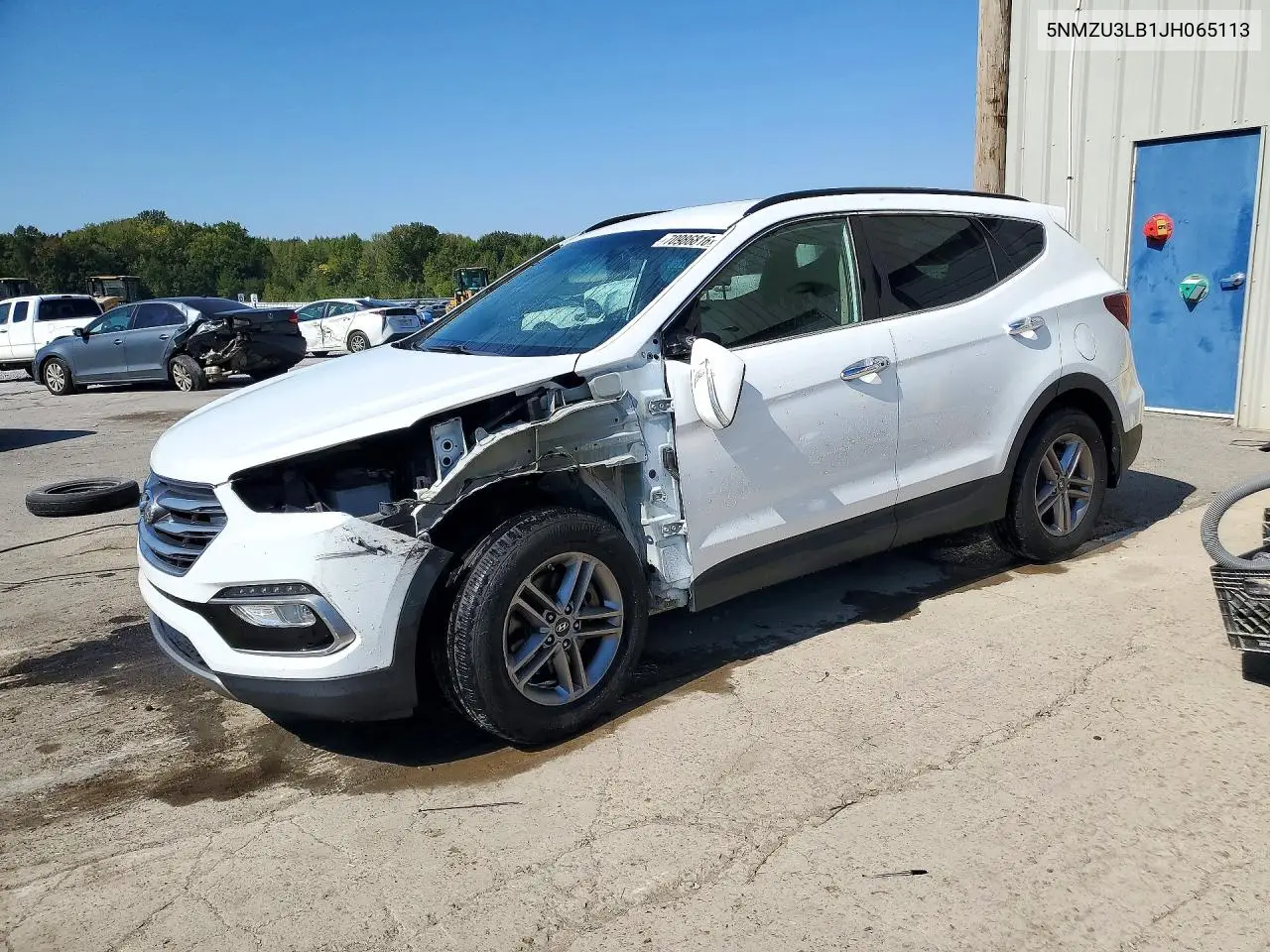 HYUNDAI SANTA FE 2018, VIN 5NMZU3LB1JH065113