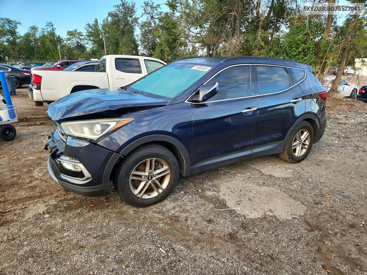 HYUNDAI SANTA FE 2018, VIN 5XYZU3LB0JG523041