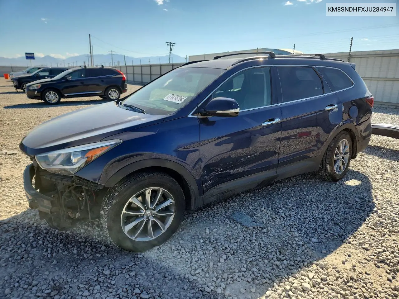 HYUNDAI SANTA FE 2018, VIN KM8SNDHFXJU284947