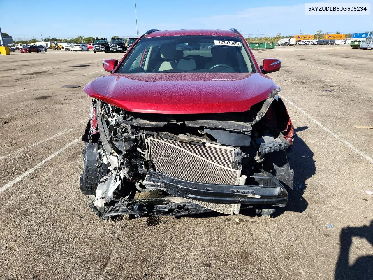 2018 HYUNDAI SANTA FE VIN 5XYZUDLB5JG508234 — фото 5