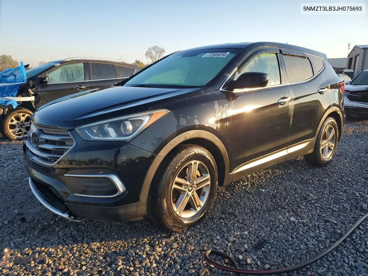 HYUNDAI SANTA FE 2018, VIN 5NMZT3LB3JH075693