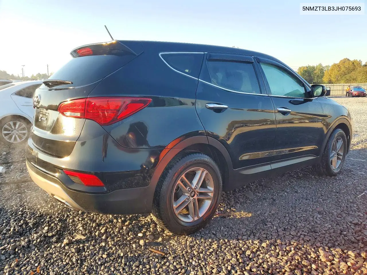 2018 HYUNDAI SANTA FE VIN 5NMZT3LB3JH075693 — фото 3