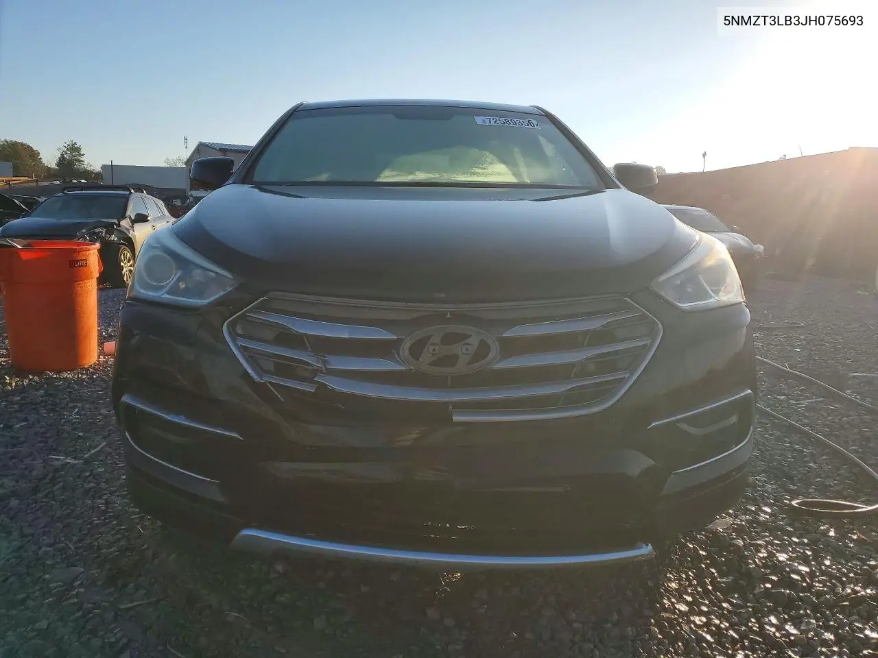 2018 HYUNDAI SANTA FE VIN 5NMZT3LB3JH075693 — фото 5