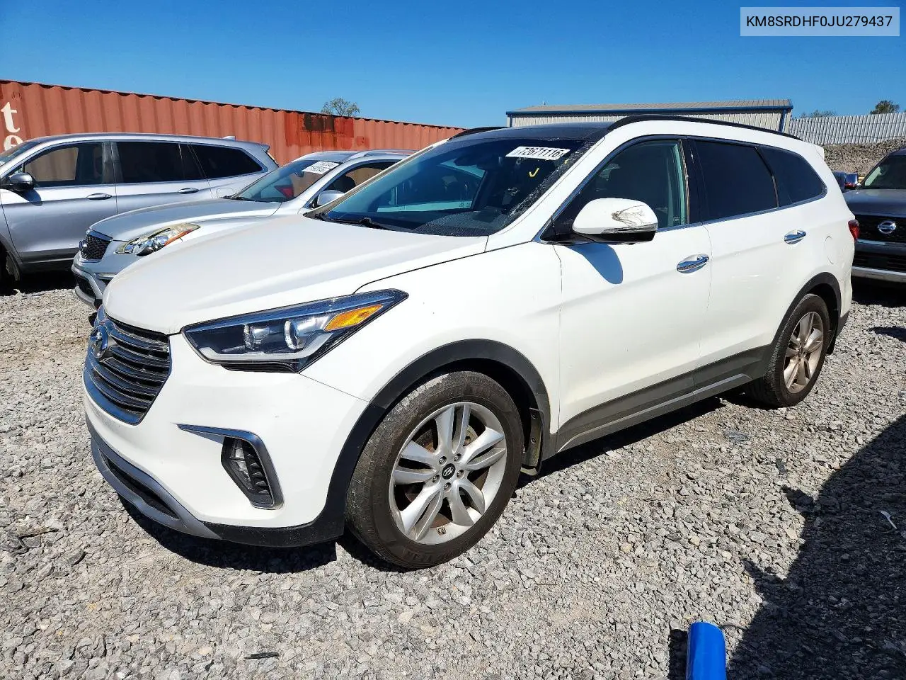 HYUNDAI SANTA FE 2018, VIN KM8SRDHF0JU279437