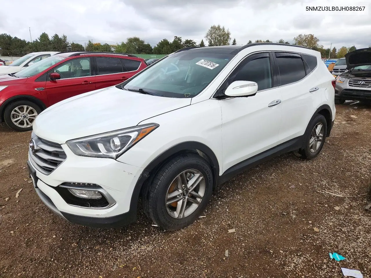 HYUNDAI SANTA FE 2018, VIN 5NMZU3LB0JH088267