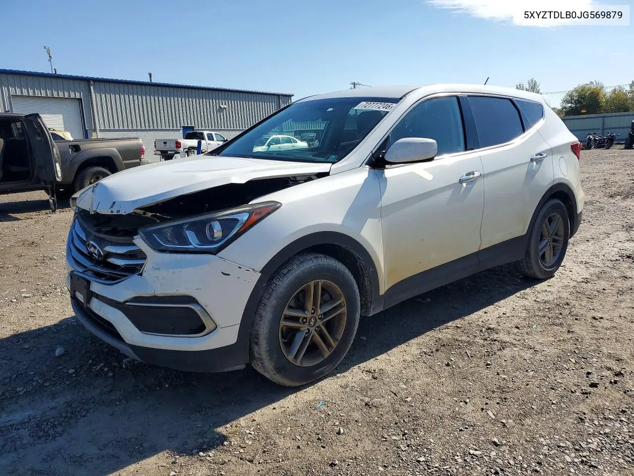 HYUNDAI SANTA FE 2018, VIN 5XYZTDLB0JG569879