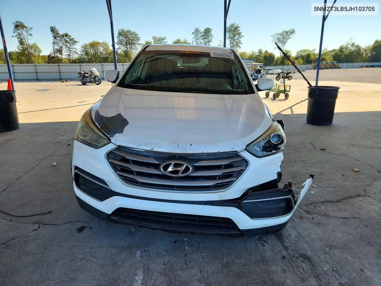 HYUNDAI SANTA FE 2018, VIN 5NMZT3LB5JH103705
