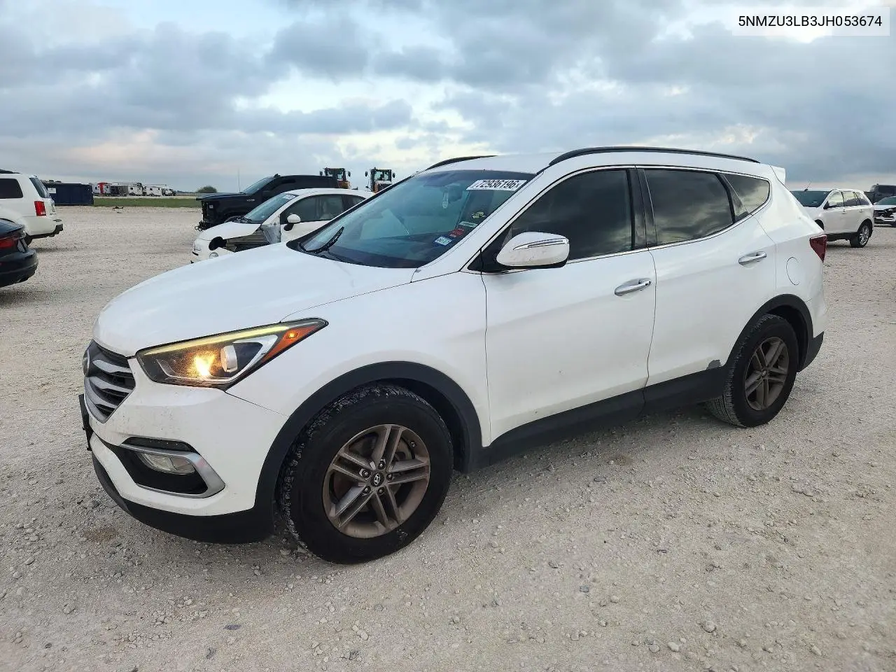 HYUNDAI SANTA FE 2018, VIN 5NMZU3LB3JH053674