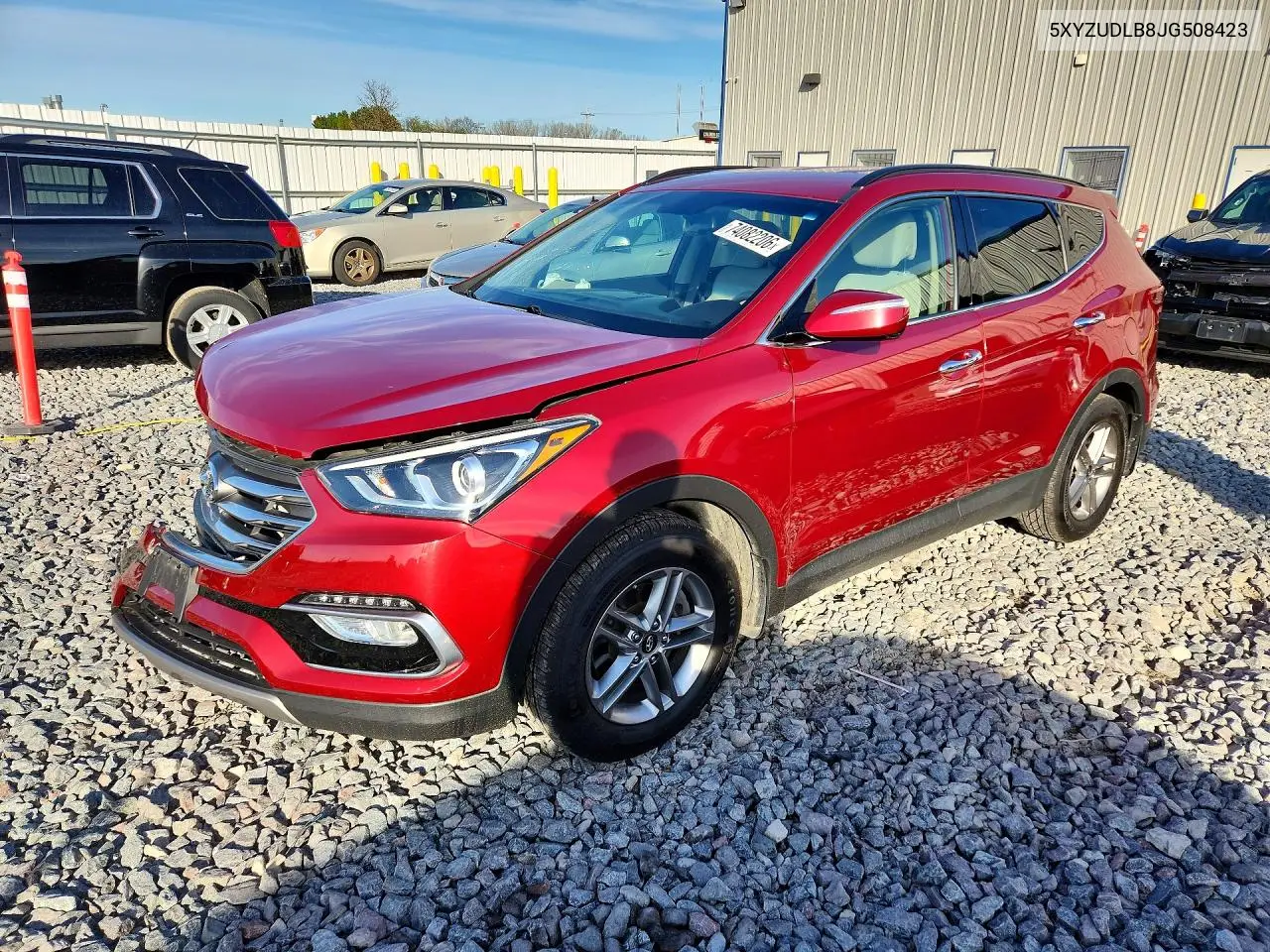 HYUNDAI SANTA FE 2018, VIN 5XYZUDLB8JG508423