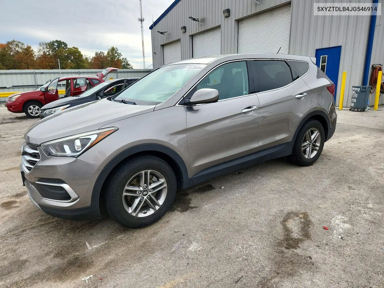 HYUNDAI SANTA FE 2018, VIN 5XYZTDLB4JG546914