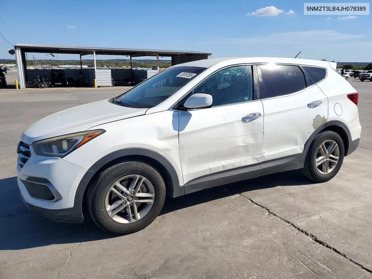 HYUNDAI SANTA FE 2018, VIN 5NMZT3LB4JH078389
