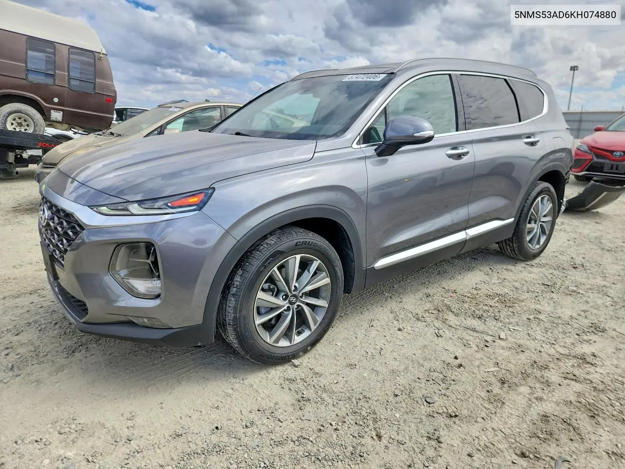 HYUNDAI SANTA FE 2019, VIN 5NMS53AD6KH074880