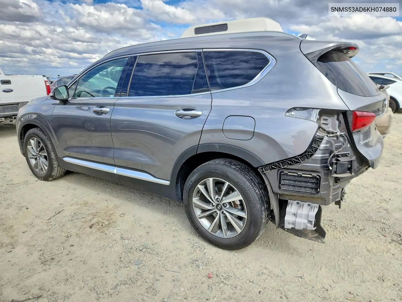 2019 HYUNDAI SANTA FE VIN 5NMS53AD6KH074880 — фото 2
