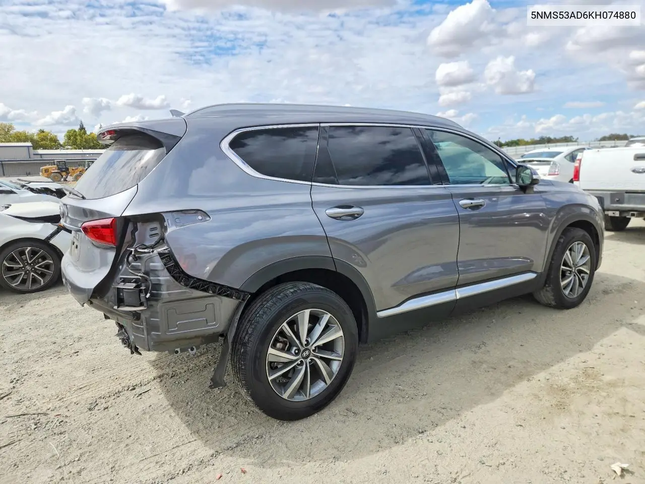 2019 HYUNDAI SANTA FE VIN 5NMS53AD6KH074880 — фото 3
