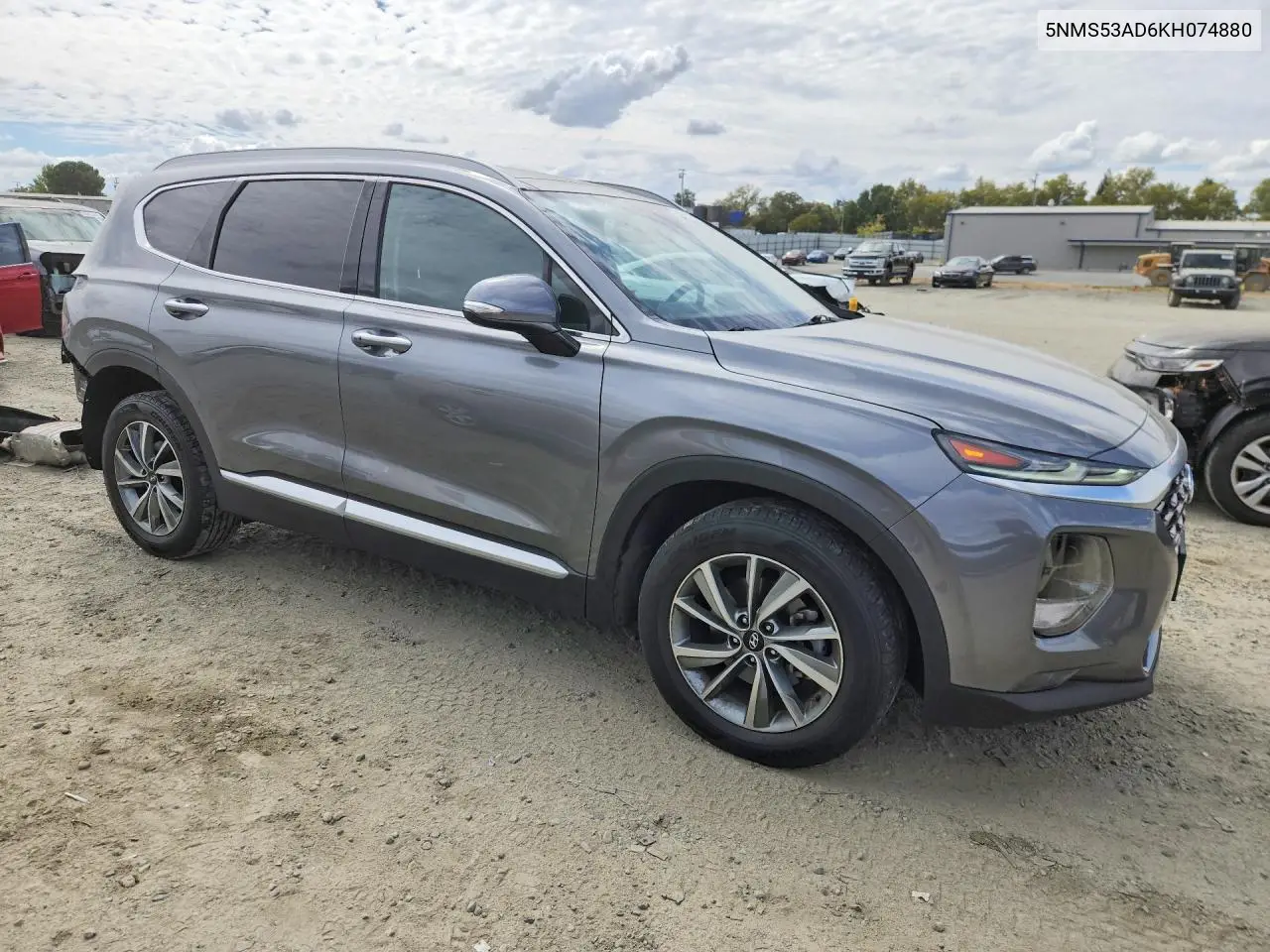 2019 HYUNDAI SANTA FE VIN 5NMS53AD6KH074880 — фото 4