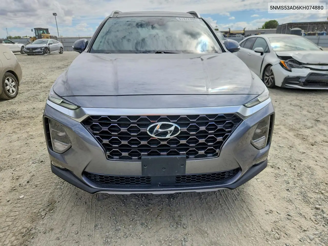 2019 HYUNDAI SANTA FE VIN 5NMS53AD6KH074880 — фото 5